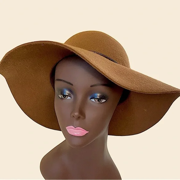 Apt 9  Women's Deep Tan Wide Brim Floppy Hat. One Size Fits Most - Picture 9 of 9